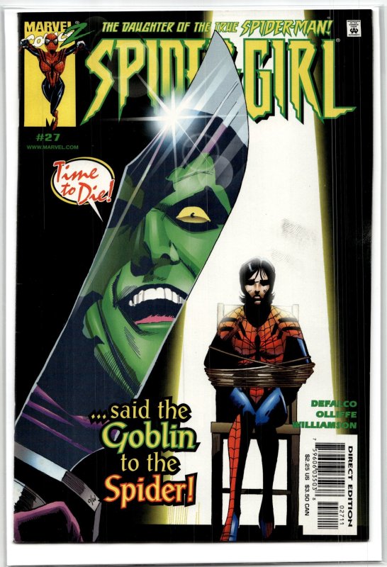 Spider-Girl #27 (Marvel Comics, 2000), raw, ungraded comic book — front cover