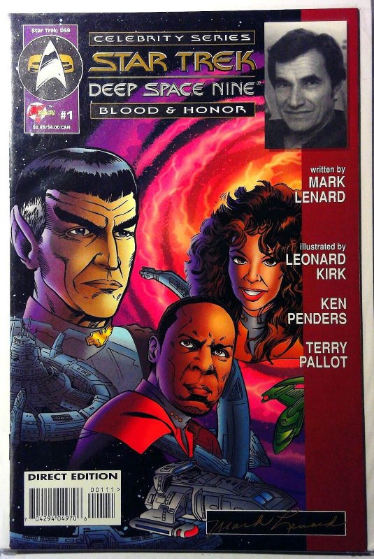 Star Trek Deep Space Nine Celebrity: Blood & Honor #1 (1995), raw, ungraded comic book — front cover