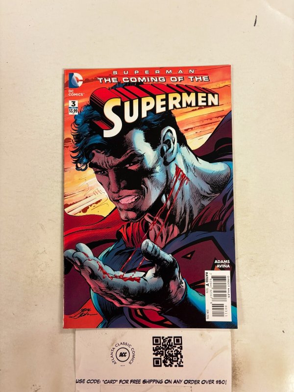 Superman Coming of the Supermen #3 (DC Comics), raw comic book in NM condition — front cover