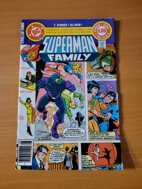 Superman Family #202 (DC Comics, 1980), raw comic book in NM condition — front cover