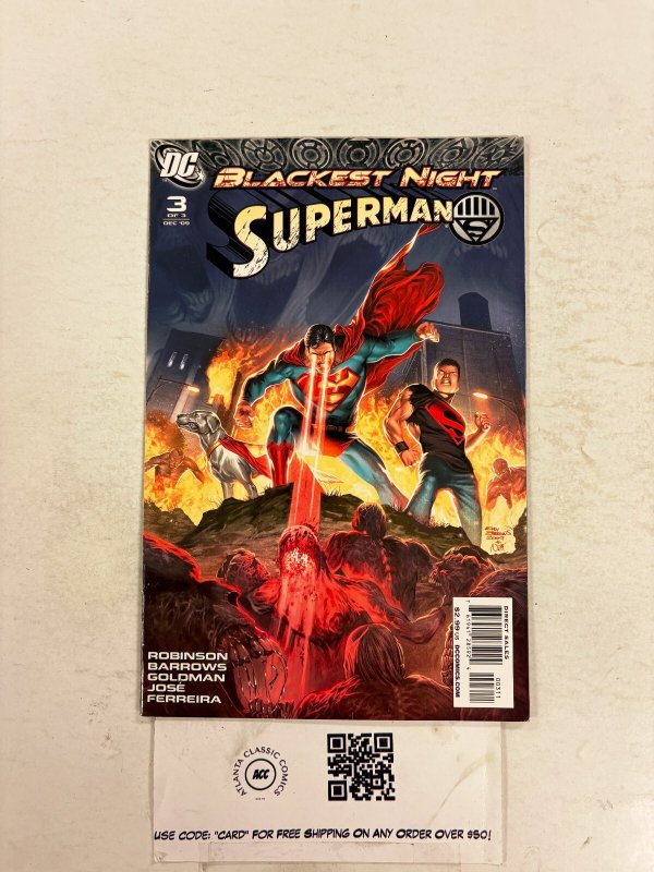 Superman Blackest Night #3 (DC Comics), raw comic book in NM condition — front cover