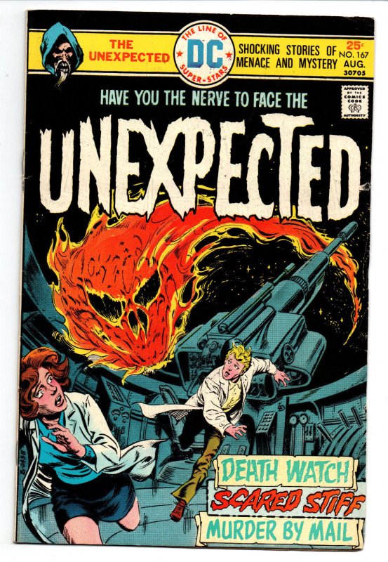 Unexpected #167 (DC Comics, 1975), raw comic book in VG/FN condition — front cover