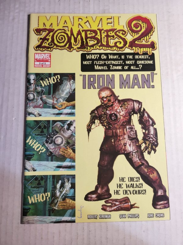 Marvel Zombies 2 #3 (Marvel Comics, 2008), raw, ungraded comic book — front cover