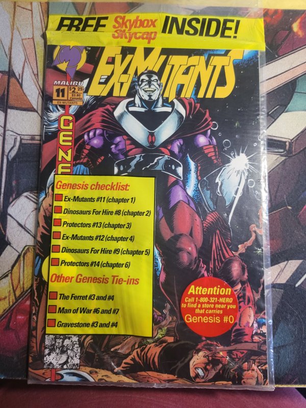 Ex-Mutants #11 (Malibu Comics, 1993), raw, ungraded comic book — front cover