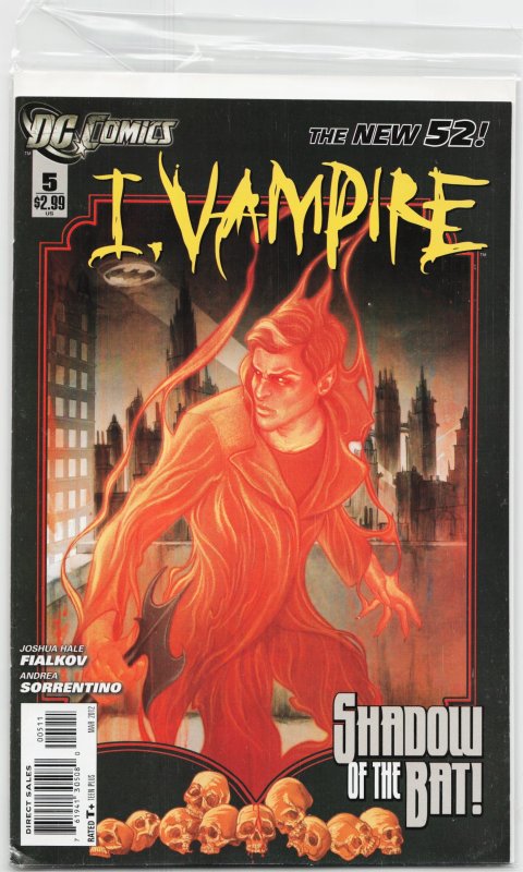 I, Vampire #5 (2012), raw, ungraded comic book — front cover
