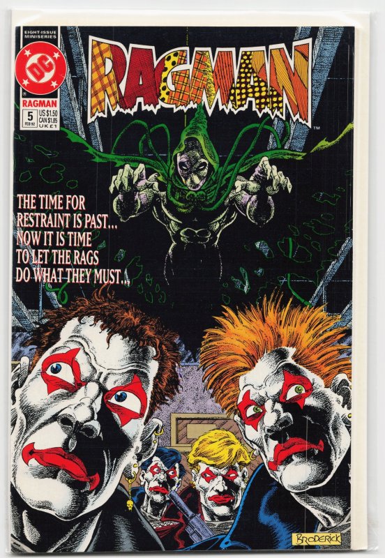 Ragman #5 (1992), raw, ungraded comic book — front cover