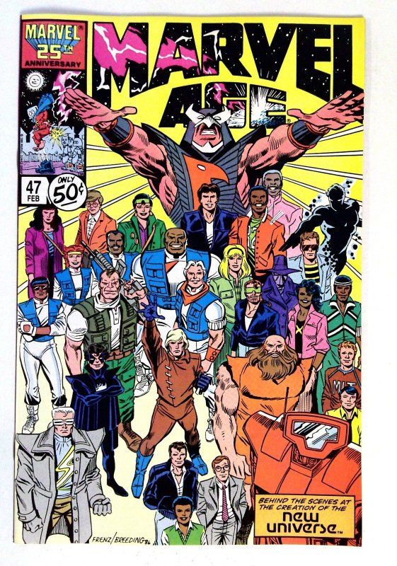 Marvel Age #47 (Marvel Comics, 1986), raw comic book in NM- condition — front cover