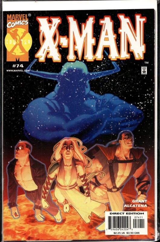 X-Man #74 (2001), raw, ungraded comic book — front cover