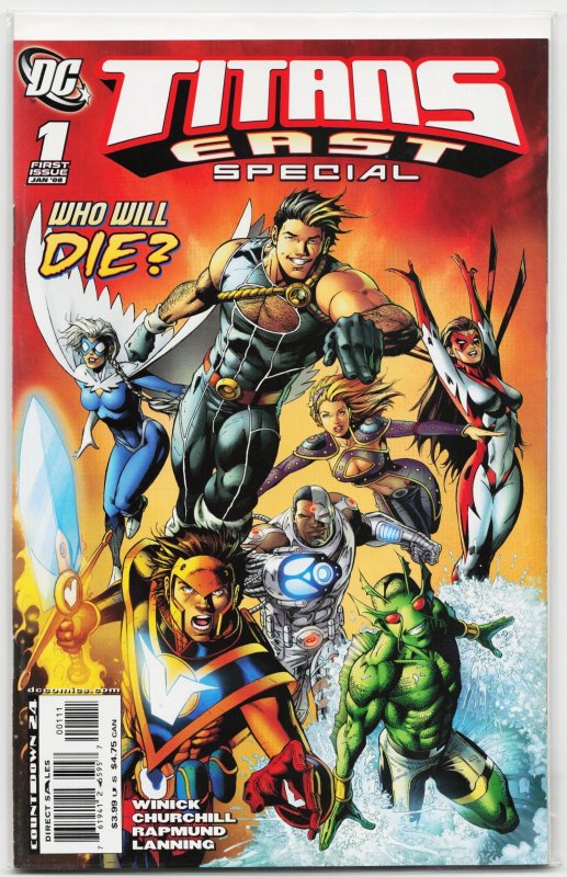 Titans East Special (2008) Dove (2008), raw, ungraded comic book — front cover