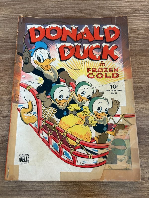Four Color #62 (Dell Comics), raw comic book in GD- condition — front cover