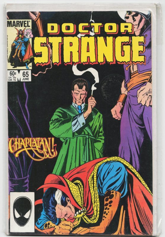 Doctor Strange #65 (Marvel Comics, 1984), raw, ungraded comic book — front cover
