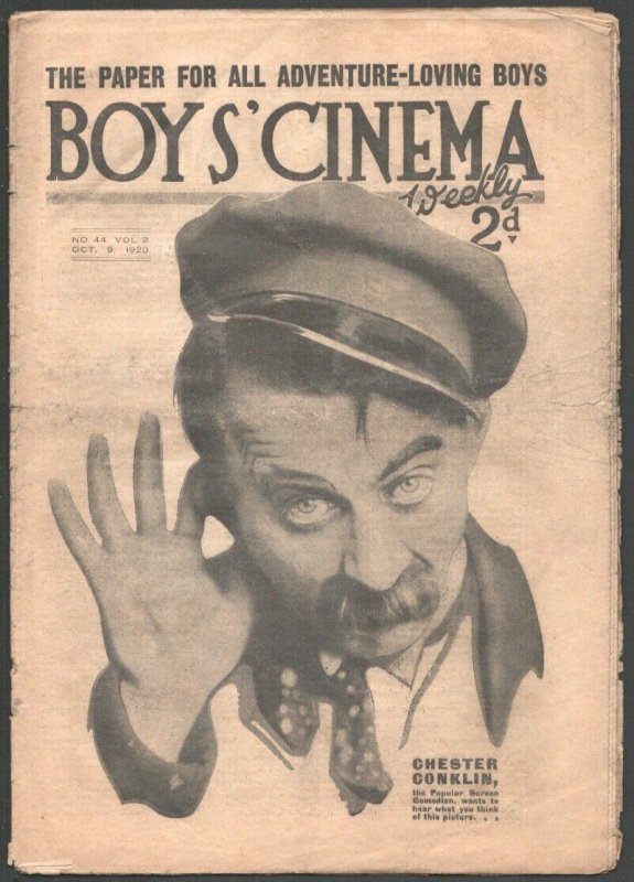Boy's Cinema Weekly 10/9/1920-story Paper Format-Tarzan of the Apes" -ERB-Che..., raw, ungraded comic book — front cover