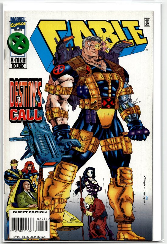 Cable #29 (Marvel Comics, 1996), raw, ungraded comic book — front cover