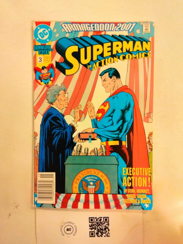 Action Comics Annual #3 (DC Comics, 1991), raw comic book in NM condition — front cover