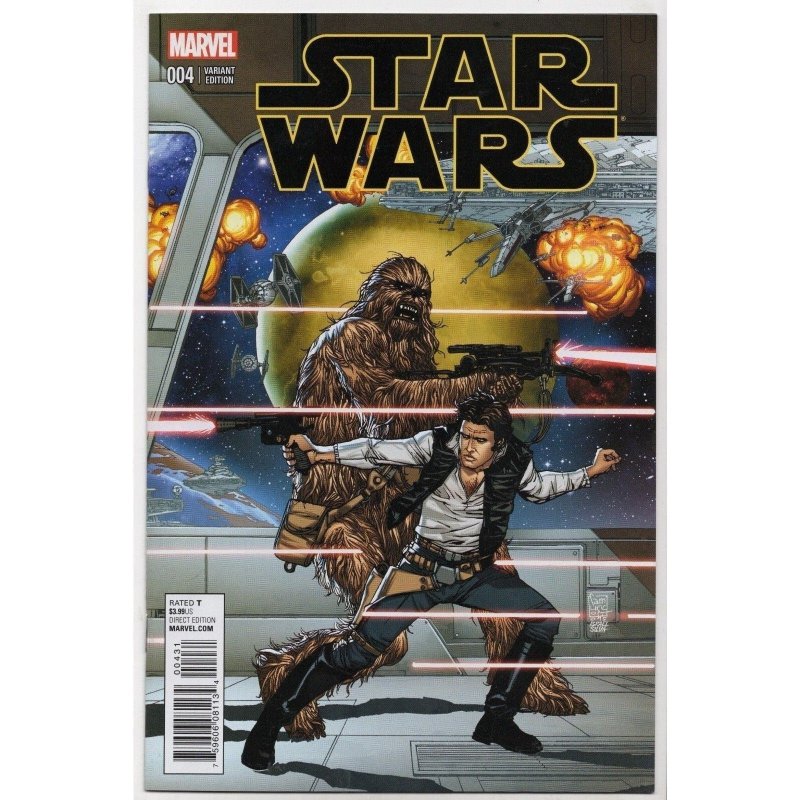 Star Wars #4 (Marvel Comics, 2015), raw comic book in NM 9.4 condition — front cover