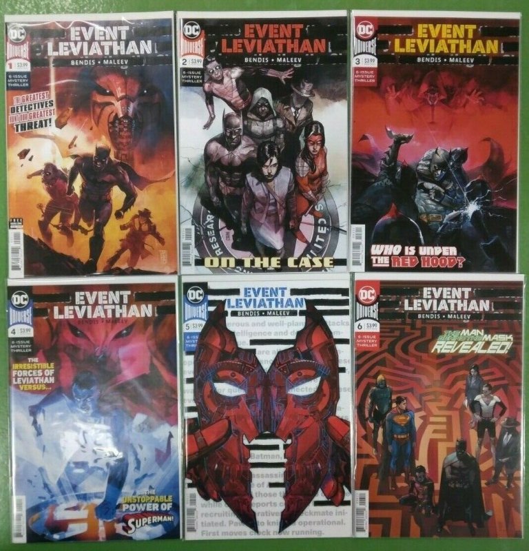 Event Leviathan #1-6 Complete Miniseries Batman Superman Bendis DC 2019 Vf/nm (DC Comics, 2019), raw comic book in VF/NM condition — front cover