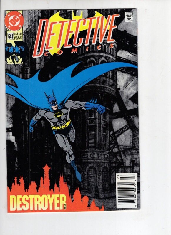 Detective Comics #641 (DC Comics, 1992), raw comic book in VF+ 8.5 condition — front cover
