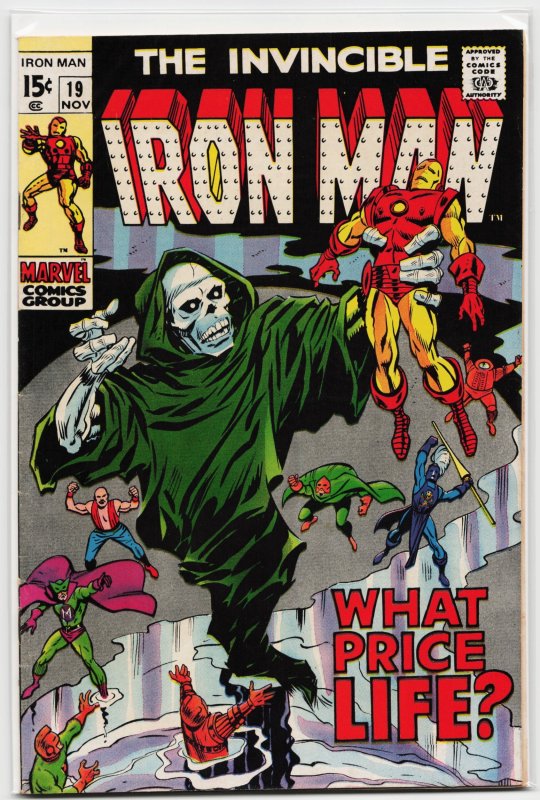 Iron Man #19 (Marvel Comics, 1969), raw, ungraded comic book — front cover