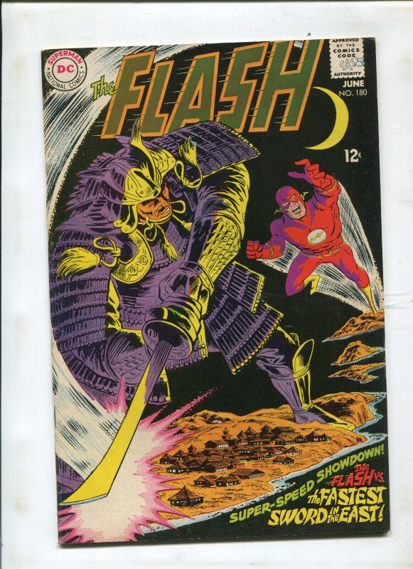 The Flash #180 (DC Comics, 1968), raw comic book in 8.0 condition — front cover