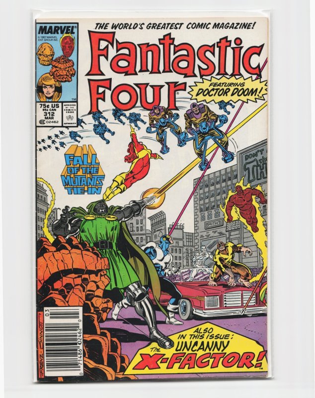 Fantastic Four #312 (Marvel Comics, 1988), raw, ungraded comic book — front cover
