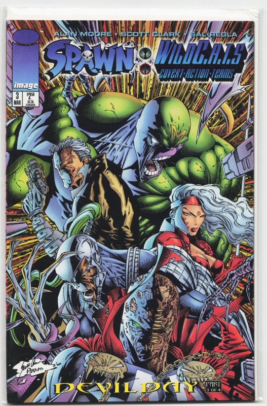 Spawn/WildC.A.T.S #3 (Image Comics, 1996), raw, ungraded comic book — front cover