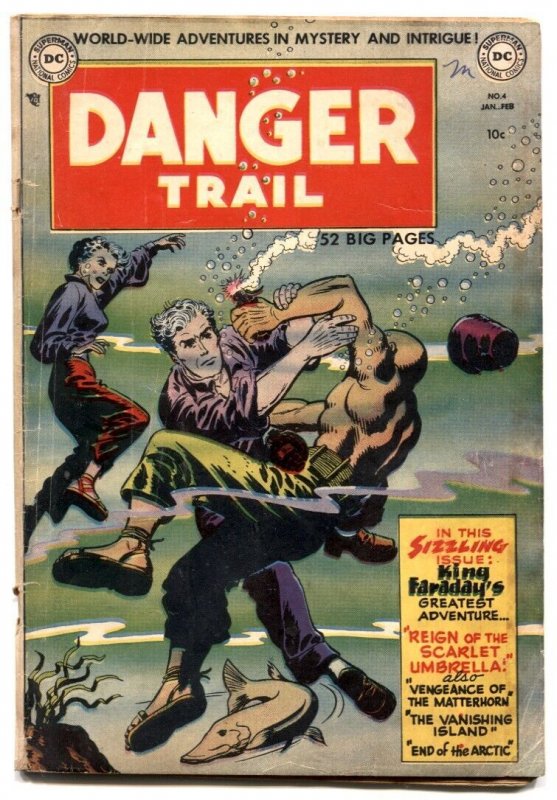 Danger Trail #4 (DC Comics, 1951), raw comic book in VG+ condition — front cover