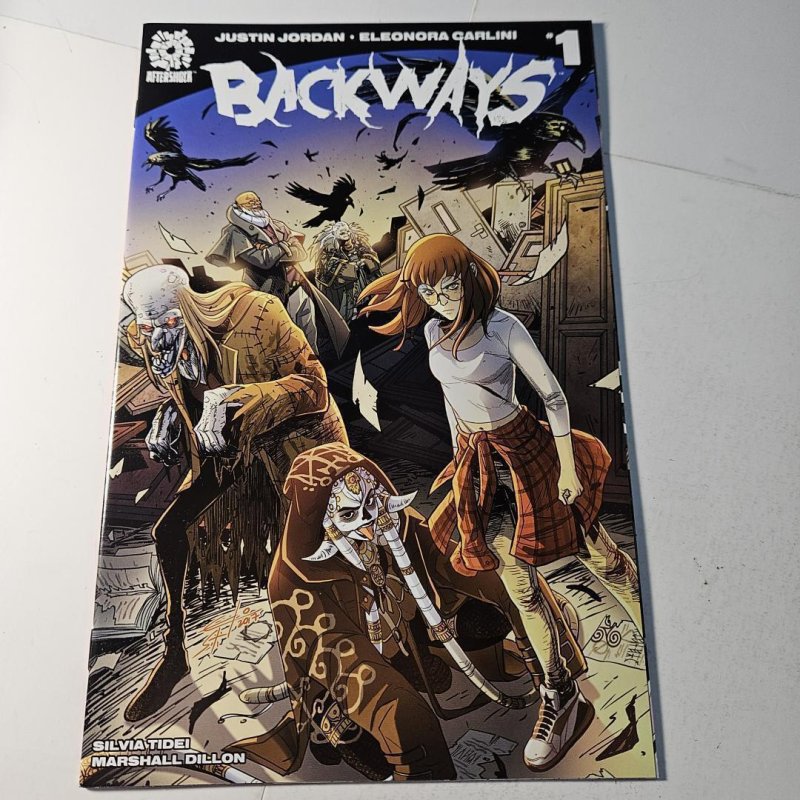 Backways #1 (AfterShock Comics, 2017), raw comic book in NM condition — front cover