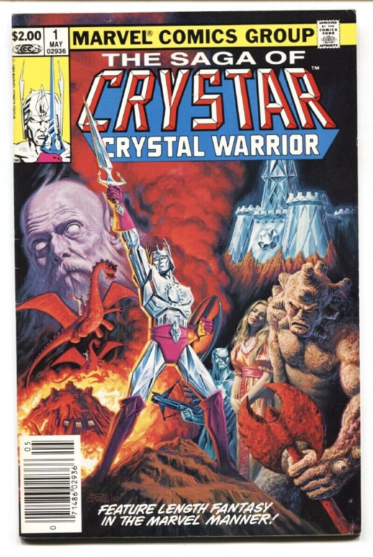 Saga of Crystar #1 (Marvel Comics, 1984), raw comic book in VF condition — front cover