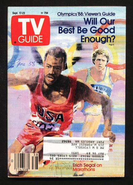 MAG: TV Guide September #17 (1988), raw, ungraded comic book — front cover