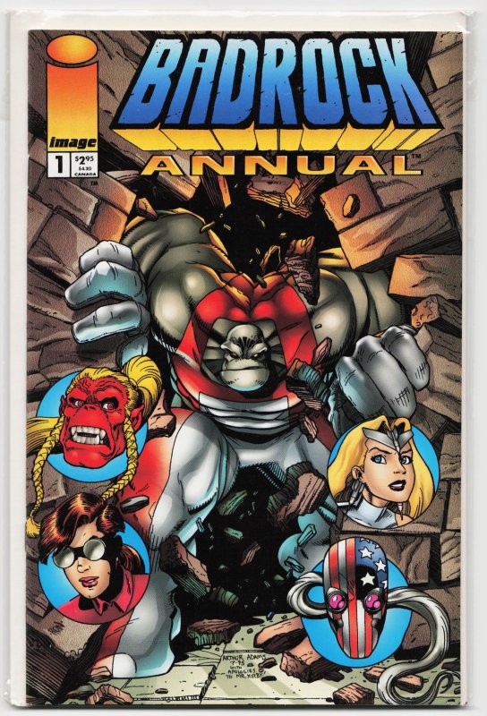 Badrock Annual (1995) Freak Force (1995), raw, ungraded comic book — front cover