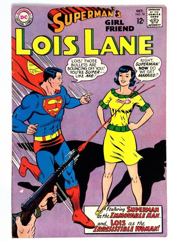 Superman's Girl Friend Lois Lane #78 (DC Comics, 1967), raw comic book in VG condition — front cover