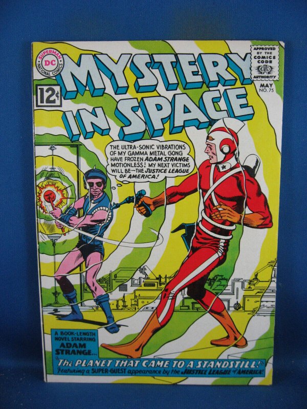 Mystery in Space #75 (DC Comics, 1962), raw comic book in VF condition — front cover