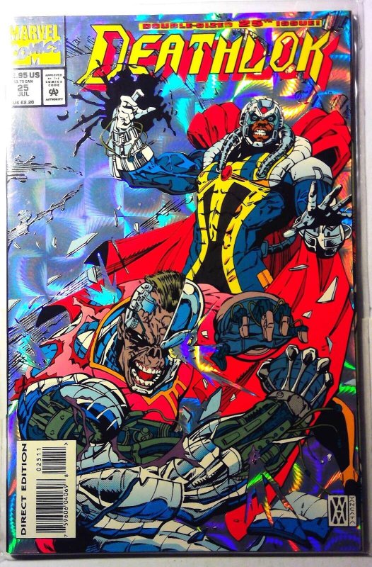 Deathlok #25 (Marvel Comics, 1993), raw, ungraded comic book — front cover