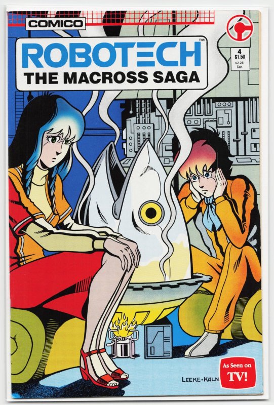 Robotech: The Macross Saga #4 (Comico, 1985), raw, ungraded comic book — front cover