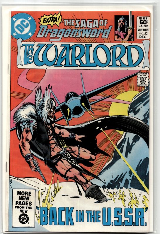 Warlord #52 (DC Comics, 1981), raw, ungraded comic book — front cover