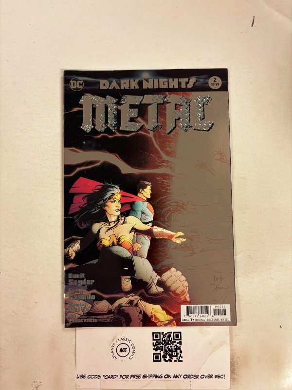Dark Nights Metal #2 (DC Comics, 2017), raw comic book in NM condition — front cover