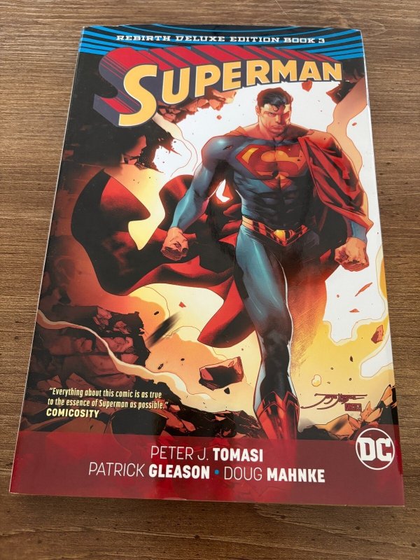 Superman Rebirth Deluxe Edition Book #3 (DC Comics), raw, ungraded comic book — front cover