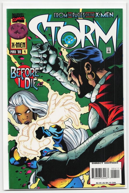Storm #4 (1996), raw, ungraded comic book — front cover