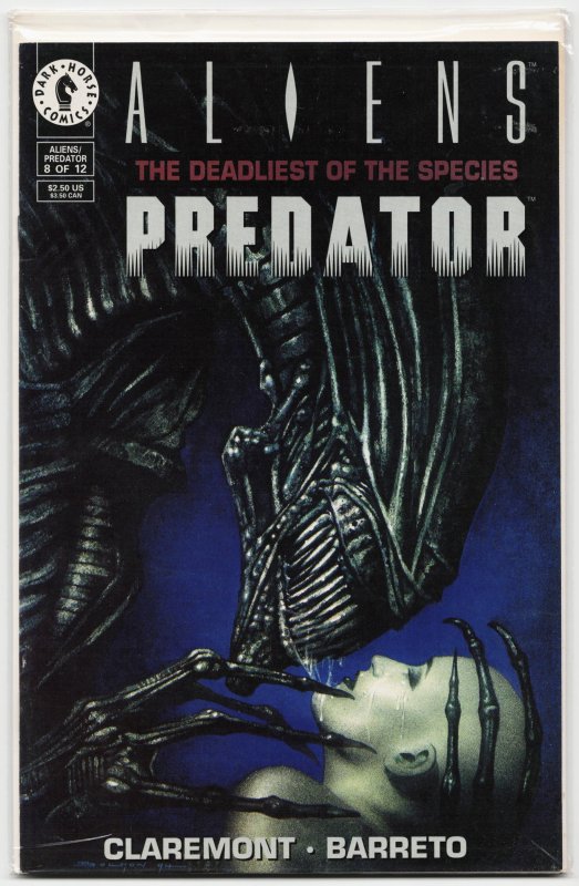Aliens/Predator: The Deadliest of the Species #8 (Dark Horse Comics, 1994), raw, ungraded comic book — front cover
