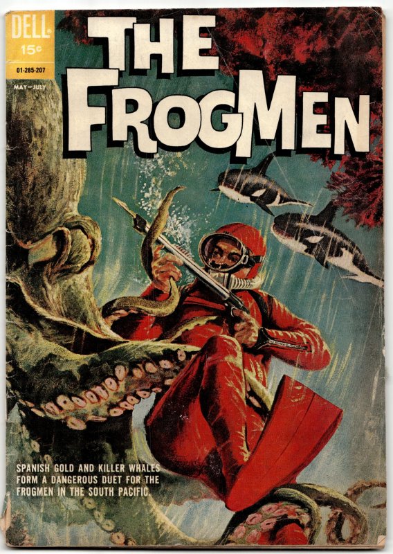 The Frogmen #2 (1962), raw, ungraded comic book — front cover