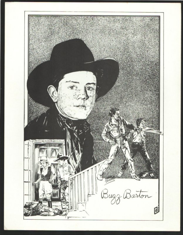 Buzz Barton Real West Movie Hall of Fame Series Print 1960's-Size is About 8 ... (1960), raw, ungraded comic book — front cover