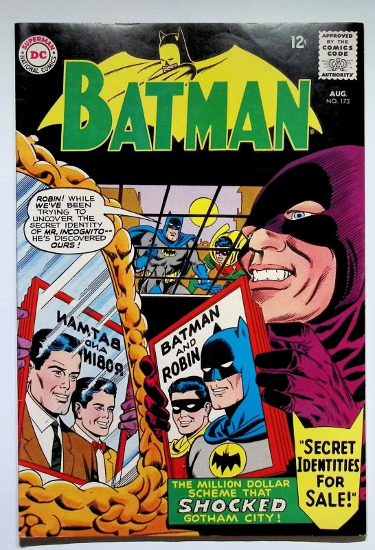 Batman #173 (DC Comics, 1965), raw, ungraded comic book — front cover