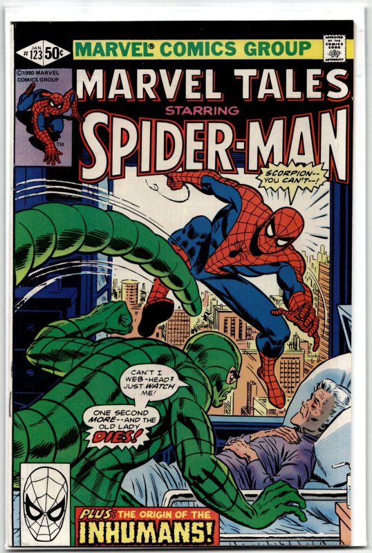 Marvel Tales #123 (Marvel Comics, 1980), raw, ungraded comic book — front cover
