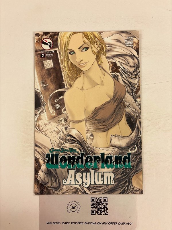 Wonderland Asylum #2 (Zenescope Entertainment), raw comic book in NM condition — front cover