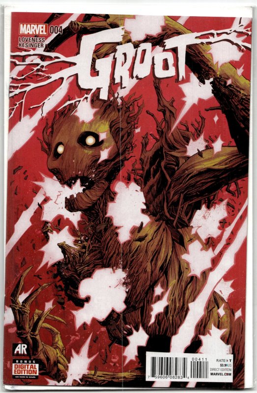 Groot #4 (Marvel Comics, 2015), raw, ungraded comic book — front cover