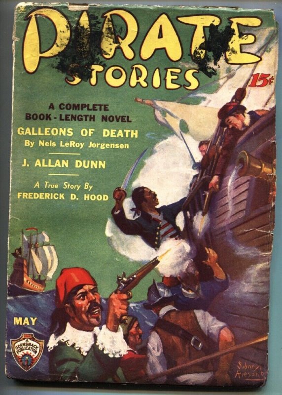 Pulp: Pirate Stories #4 (1935), raw, ungraded comic book — front cover