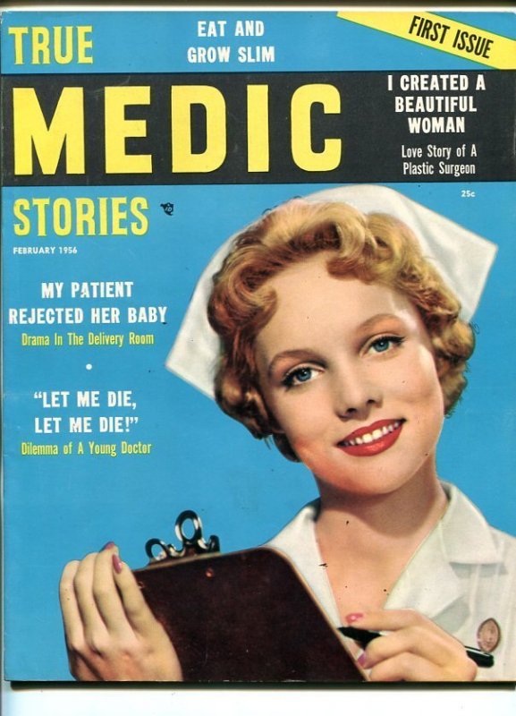 True Medic Stories #1 (1956), raw, ungraded comic book — front cover