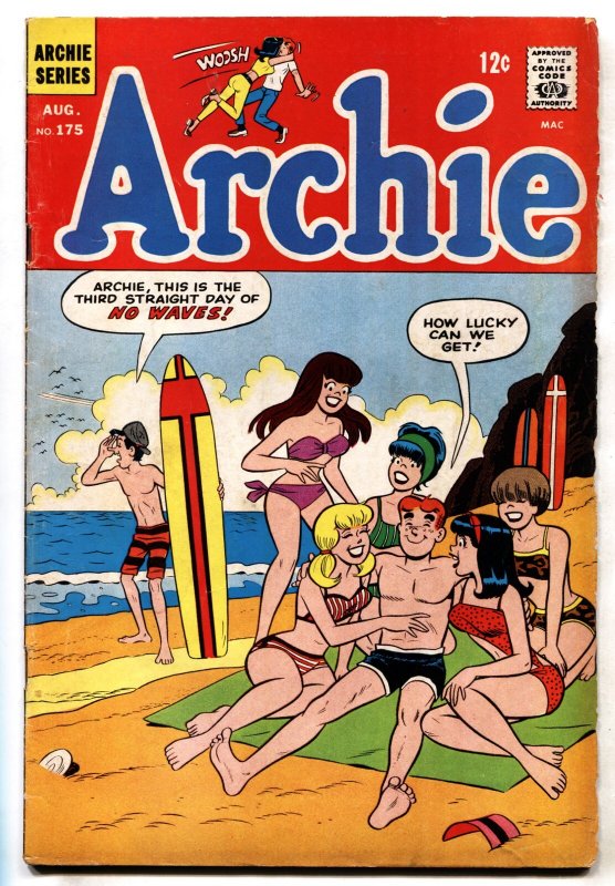 Archie Comics #175 (MLJ Magazines), raw, ungraded comic book — front cover
