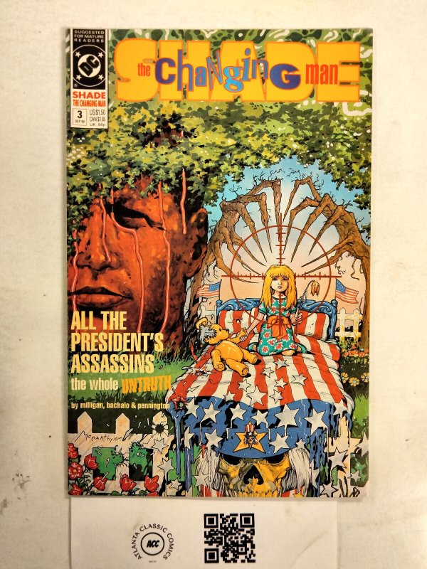 Shade the Changing Man #3 (DC Comics), raw comic book in NM condition — front cover