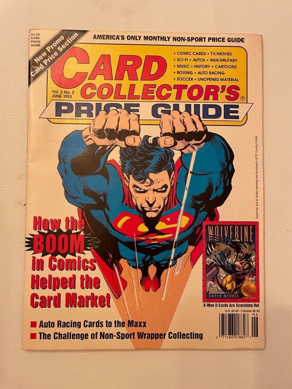 Card Collector's Price Guide Vol #2 (1993), raw, ungraded comic book — front cover
